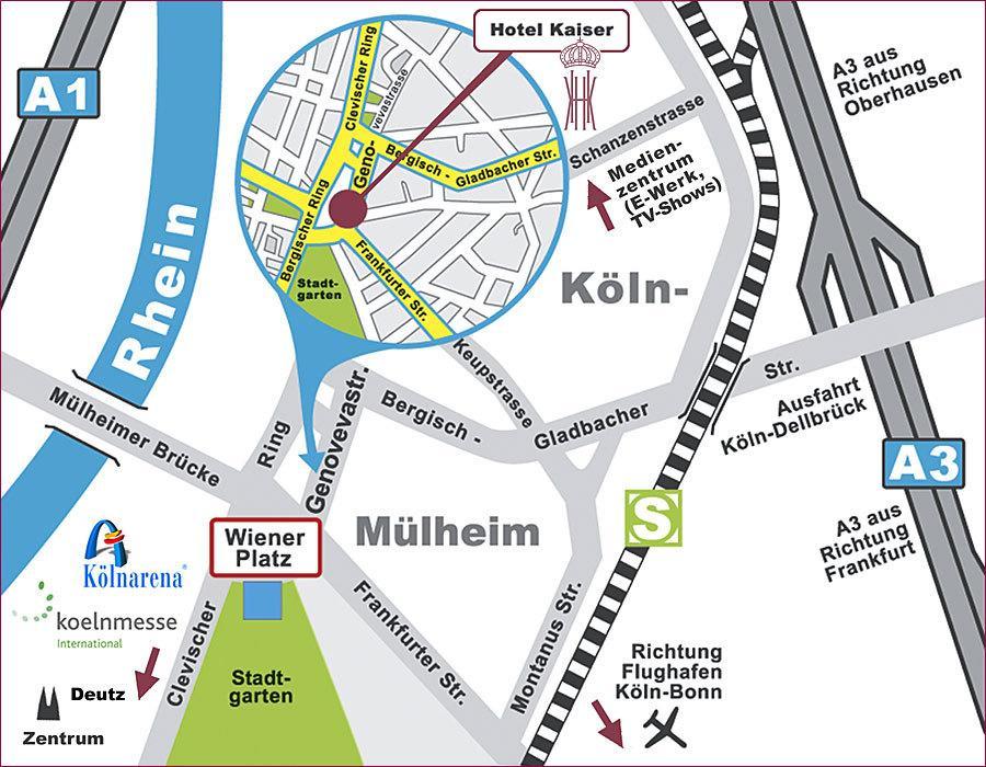 Kaiser Am Wiener Platz Кёльн Экстерьер фото